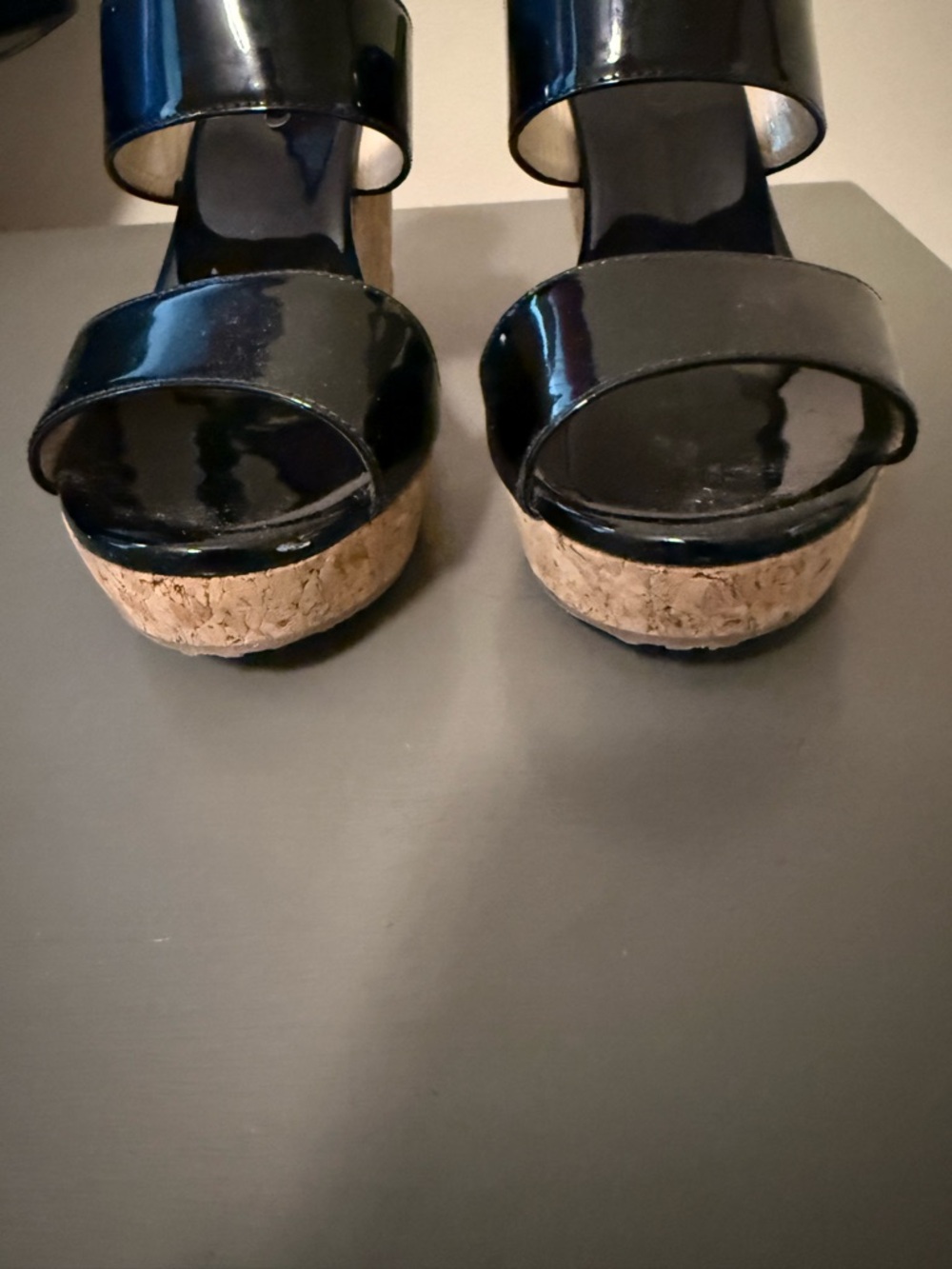 Jimmy Choo Black Patent Double-Strap Mules - Picture 2 of 5